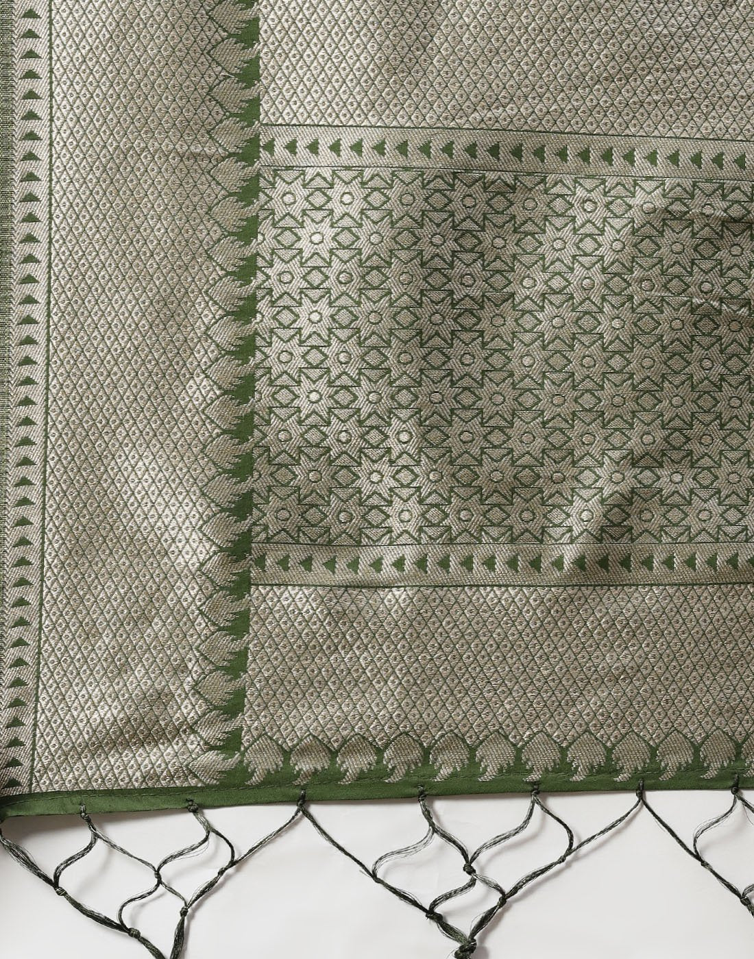 Chanderi Suit Piece With Embroidered Dupatta
