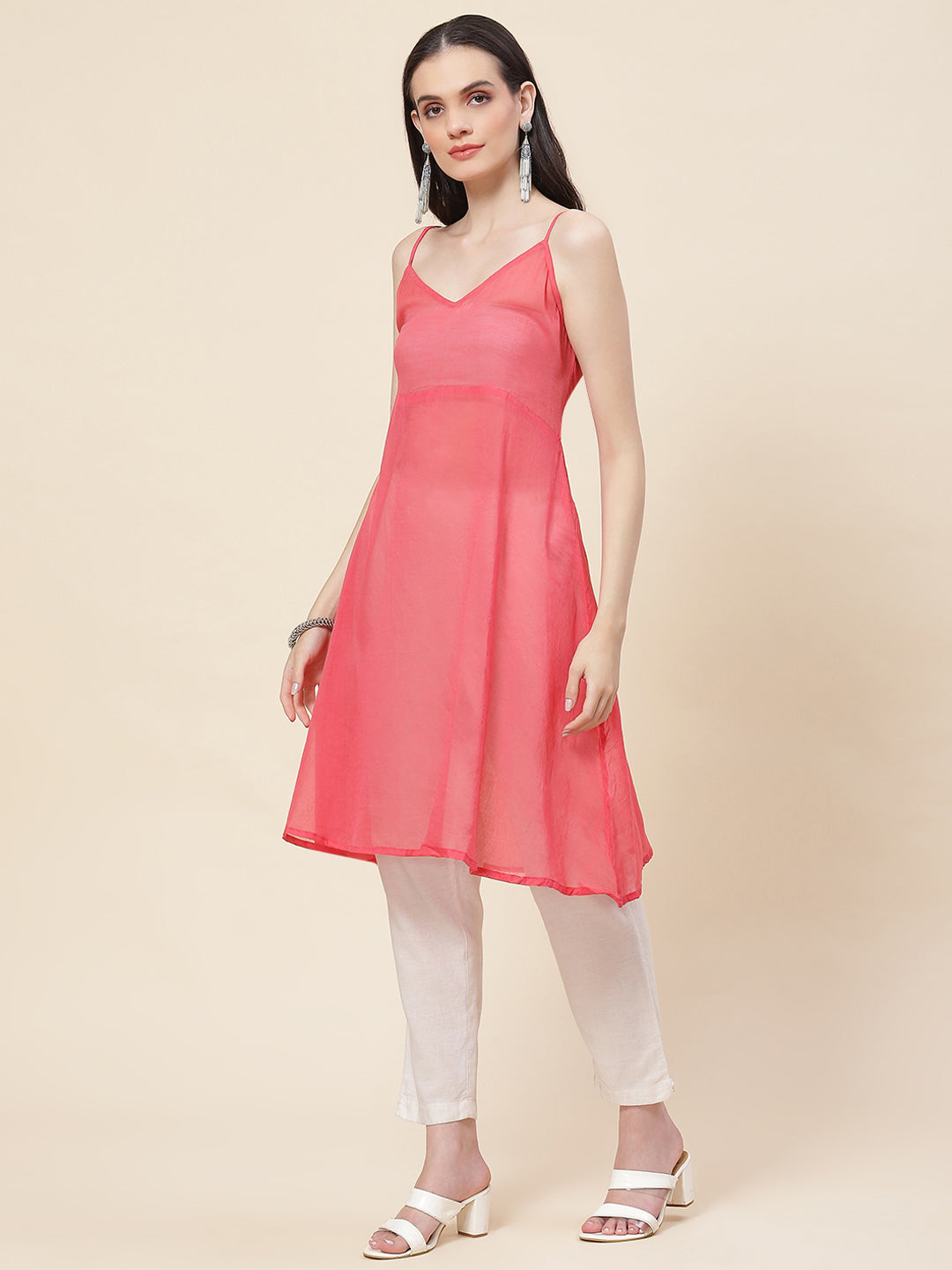 Floral Printed Muslin Kurta