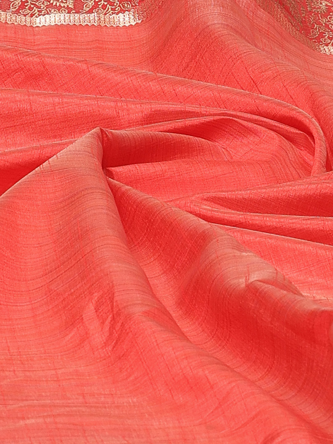 Resham Zari Border Art Silk Woven Saree