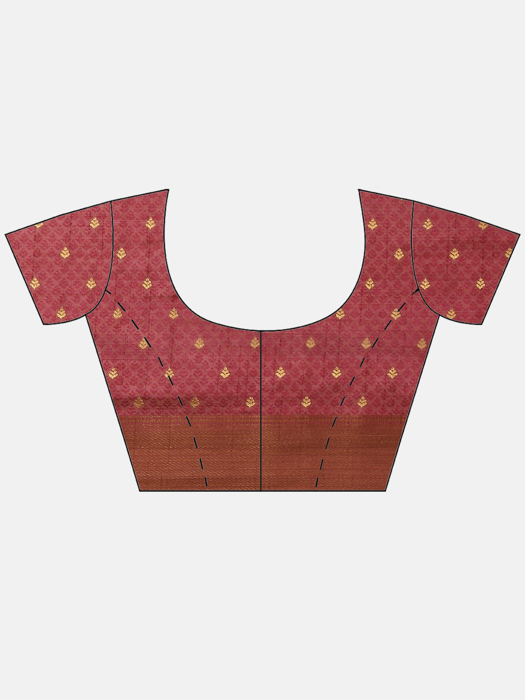 Zari Border Booti Handloom Woven Saree