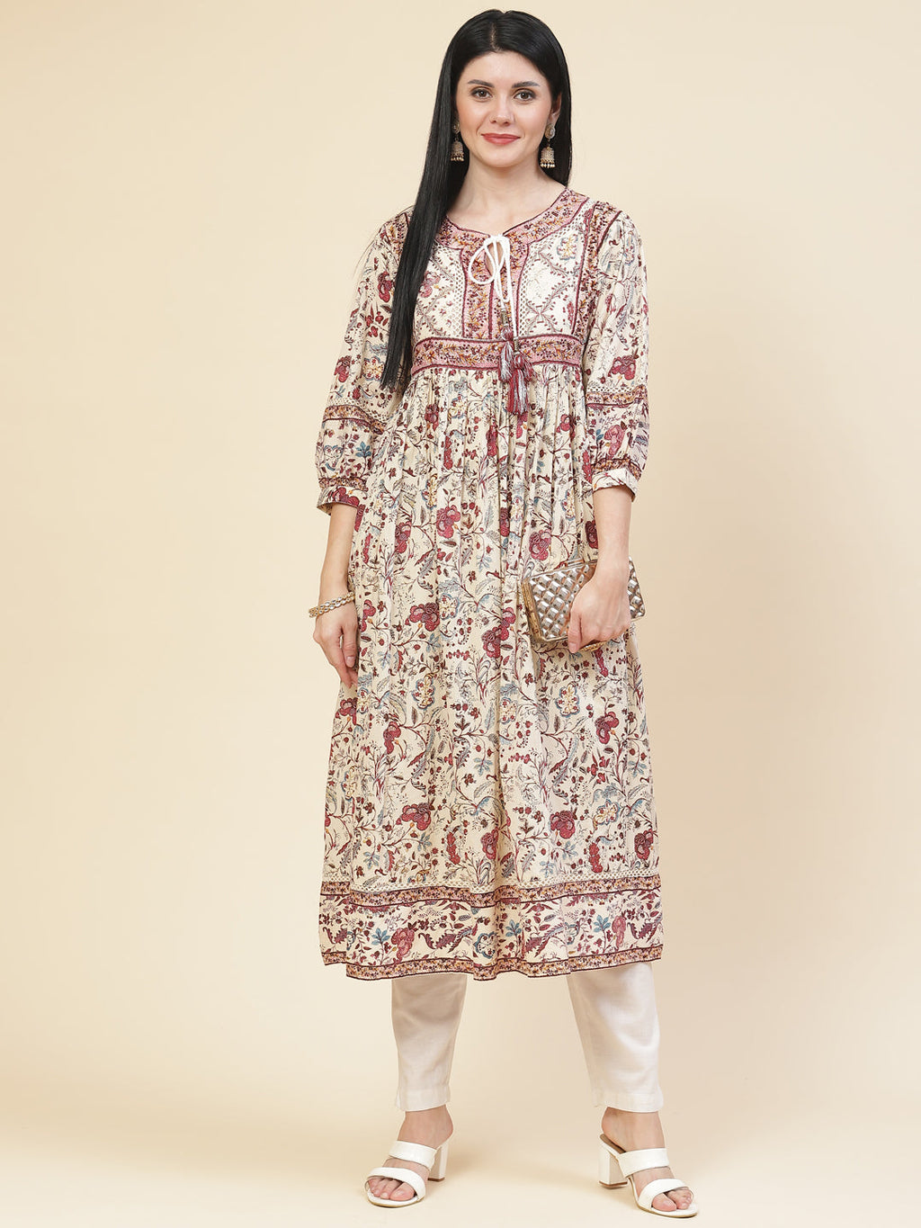 Printed Cotton Anarakali Kurta