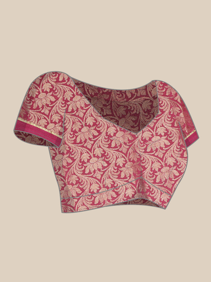 Brocade Zari Border Georgette Plain Saree
