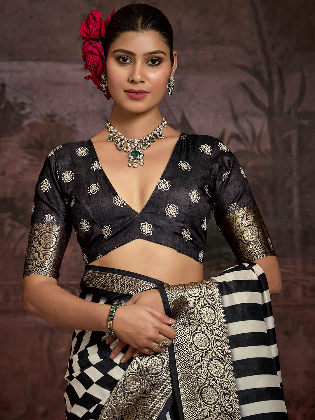 Printed Art Silk Saree