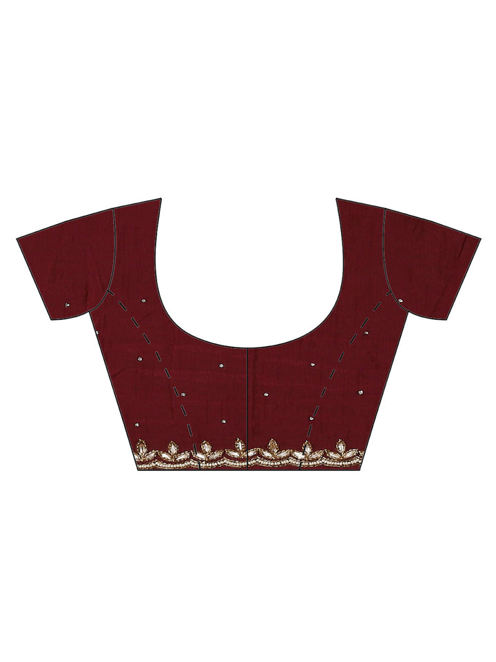 Woven Embroidered Banarasi Saree