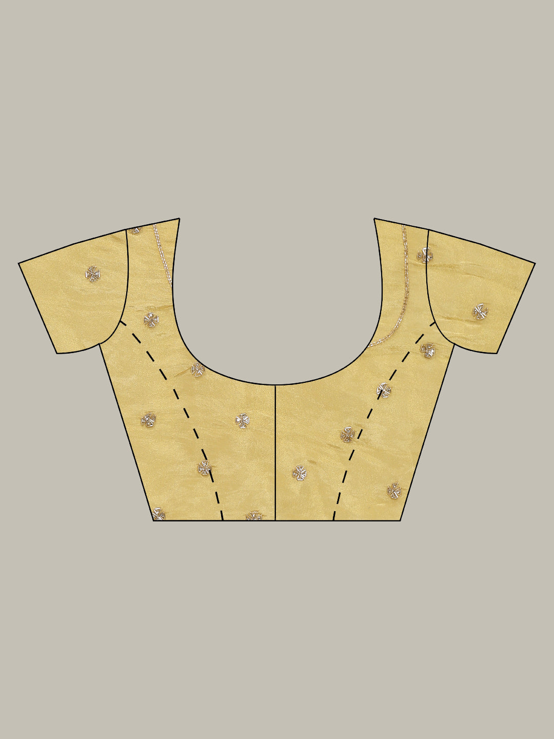 Stone Embroidery Tissue Saree