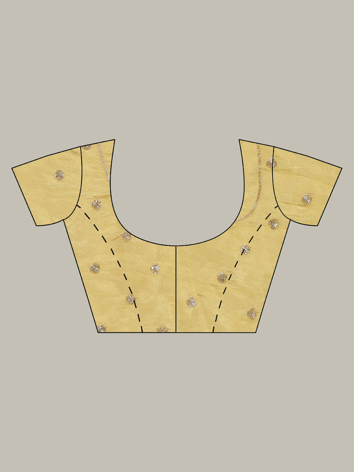 Stone Embroidery Tissue Saree