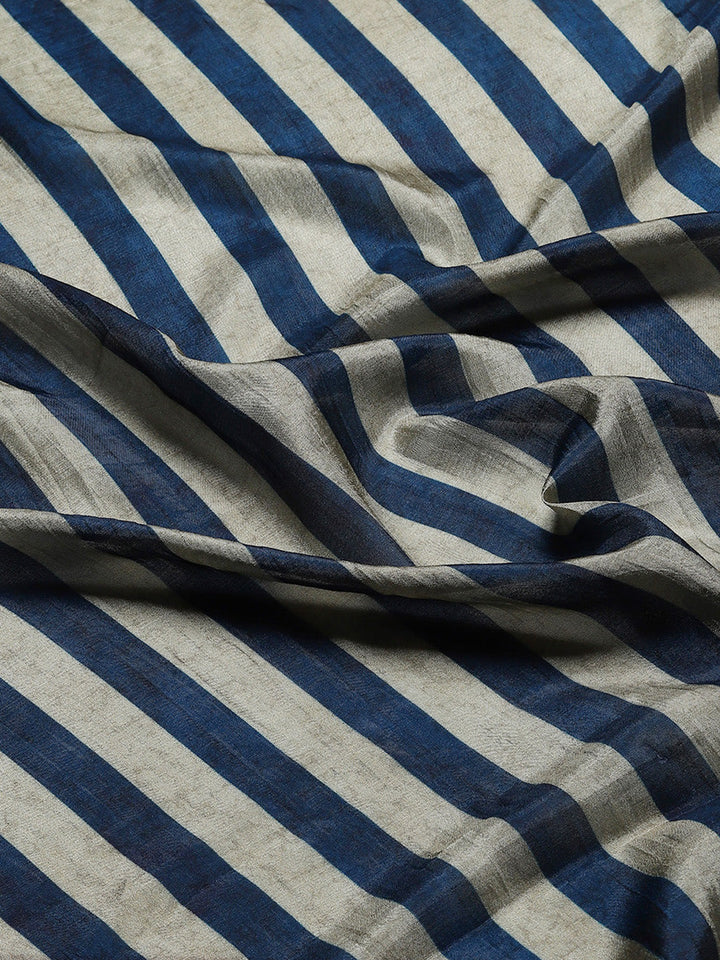 Zari Border Abstract Print Handloom Saree
