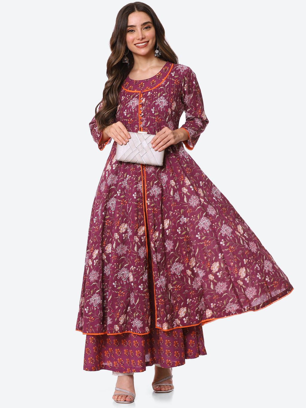 Printed Cotton Anarkali Kurta