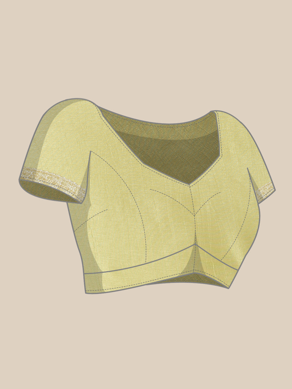 Zari Border Booti Banarasi Woven Saree