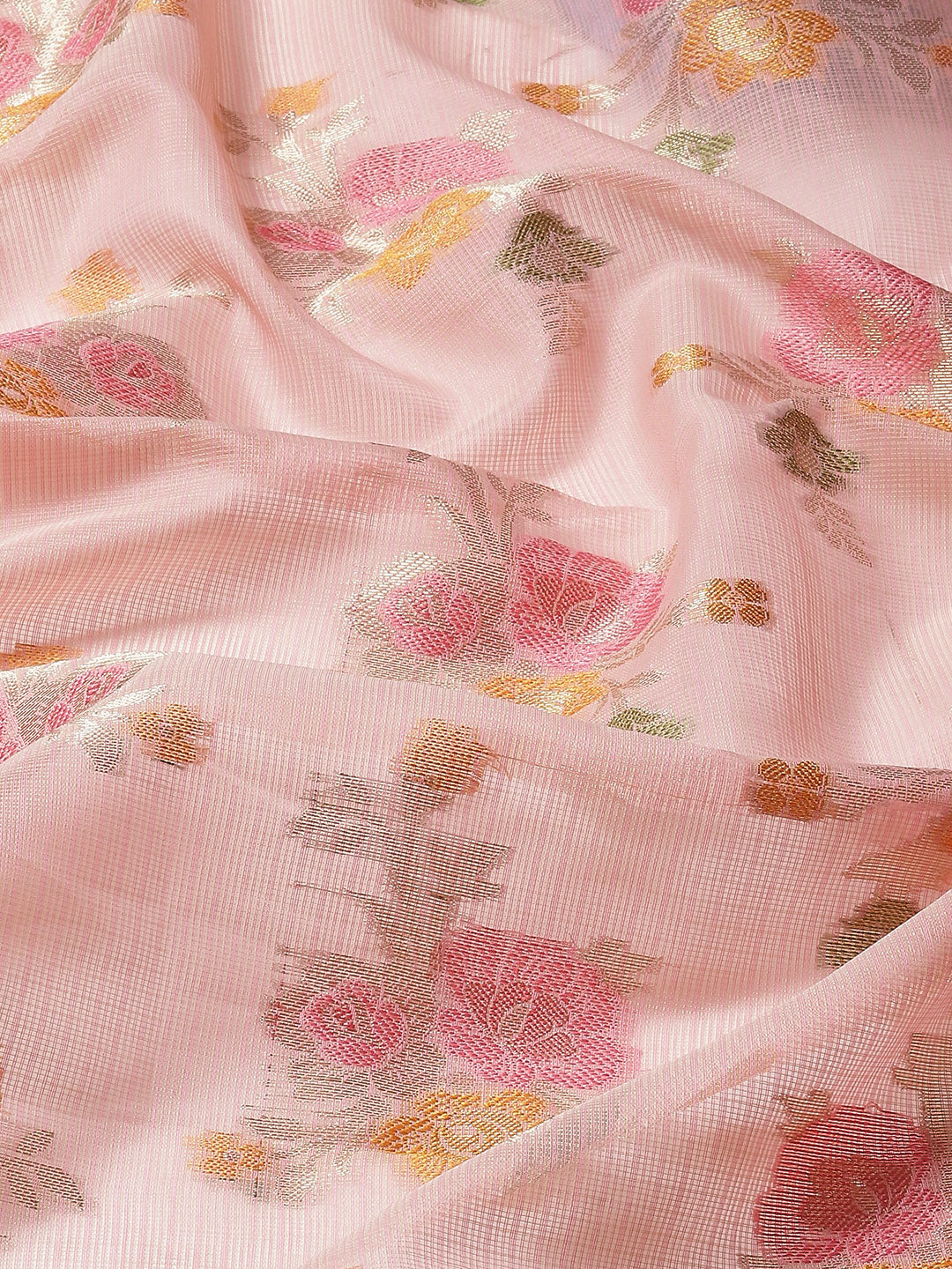 Floral Jaal Woven Cotton Saree