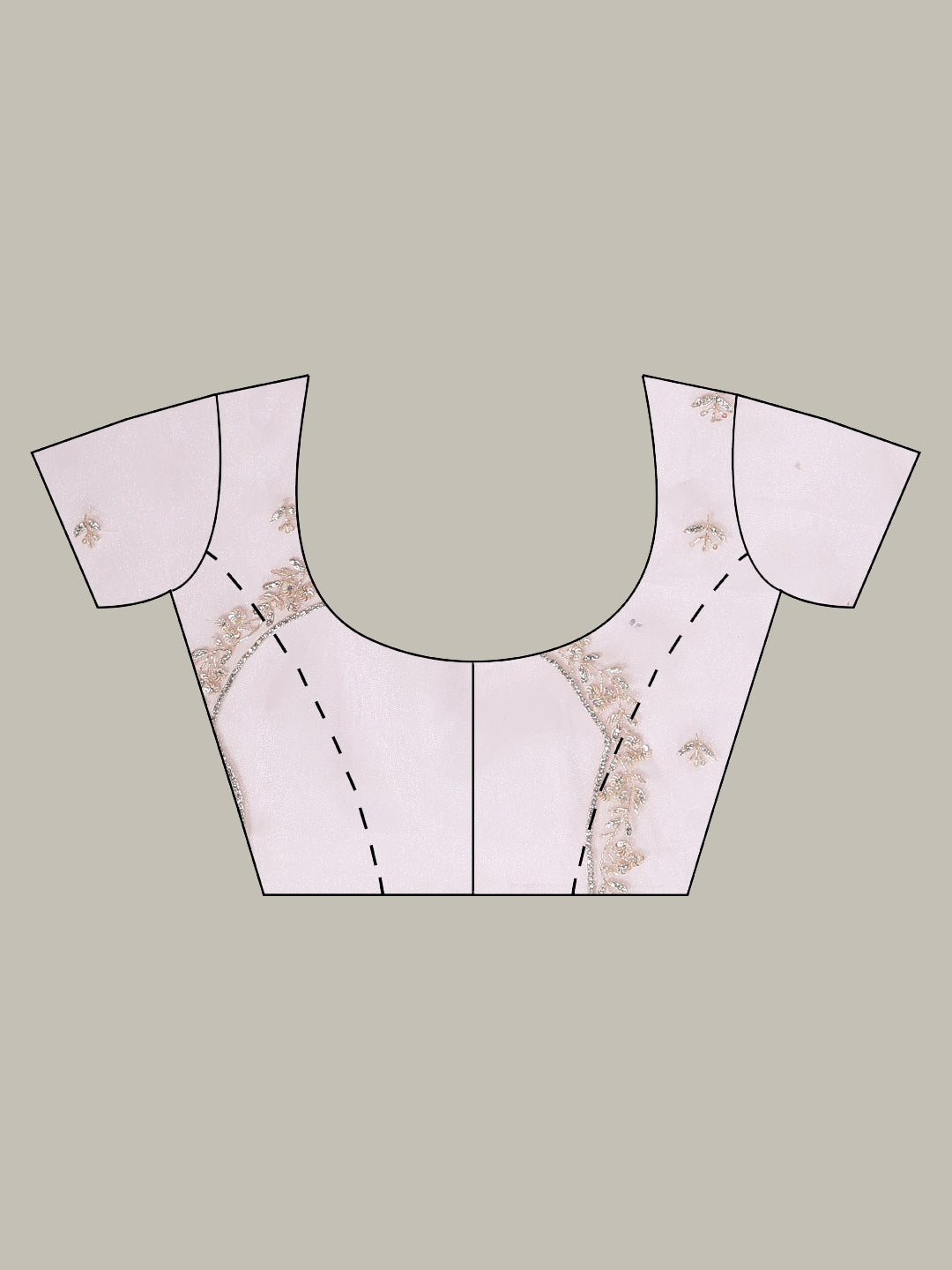 Sequence Embroidery Tissue Saree