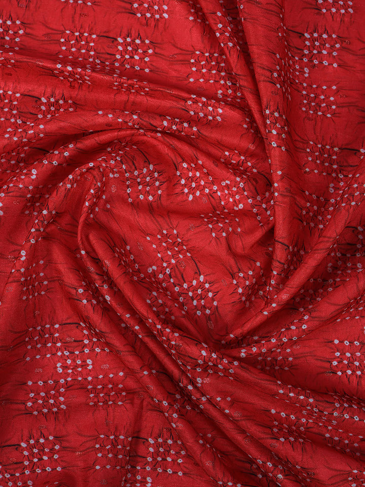 Printed Tussar Silk Saree