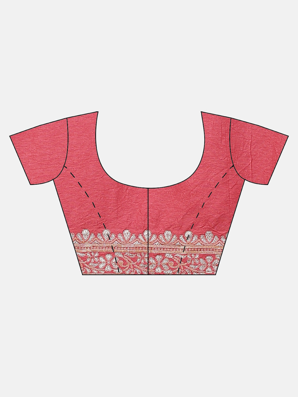 Zari Border Booti Banarasi Woven Saree