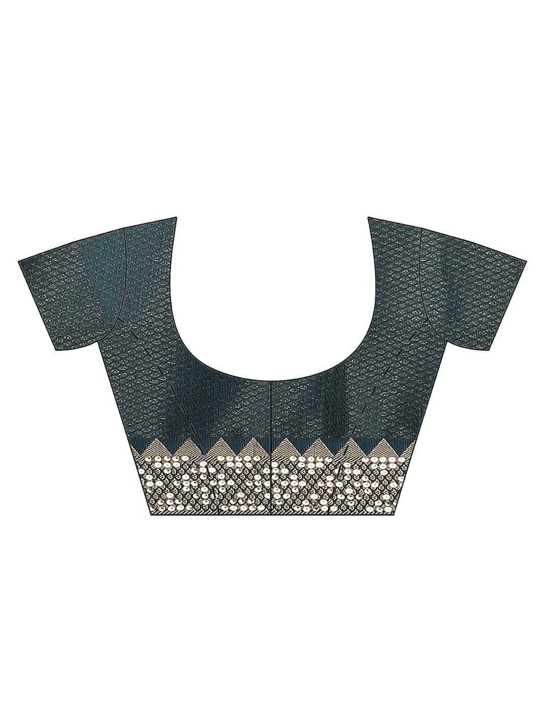 Sequin Embroidered Handloom Woven Saree