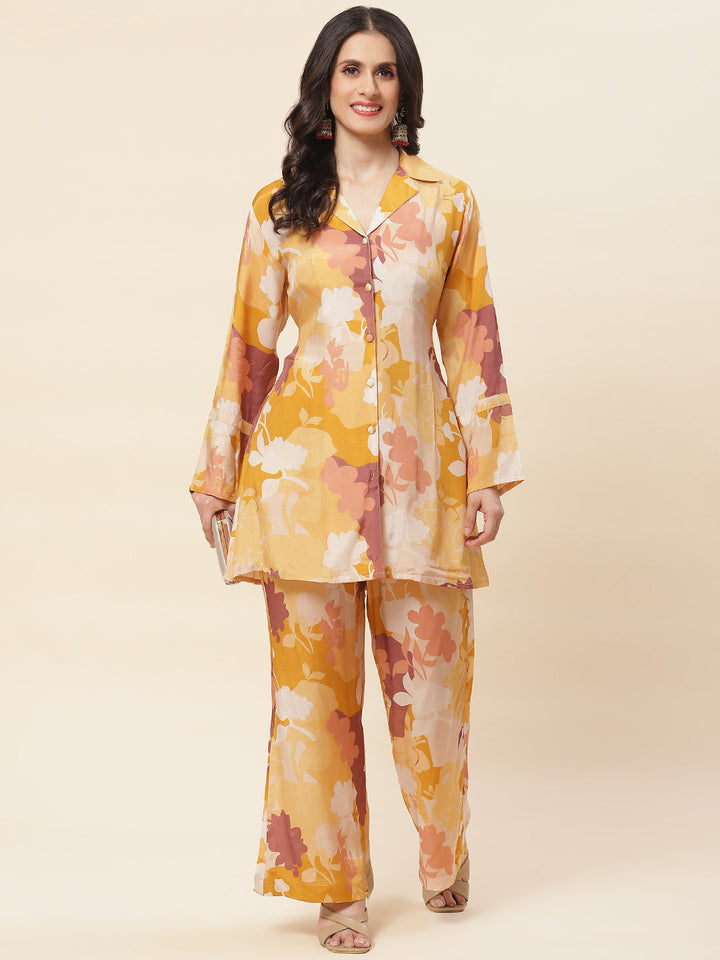 Printed Cotton Kurti With Pants