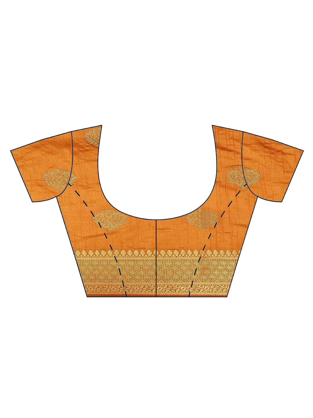 Zari Border Booti Art Handloom Woven Saree