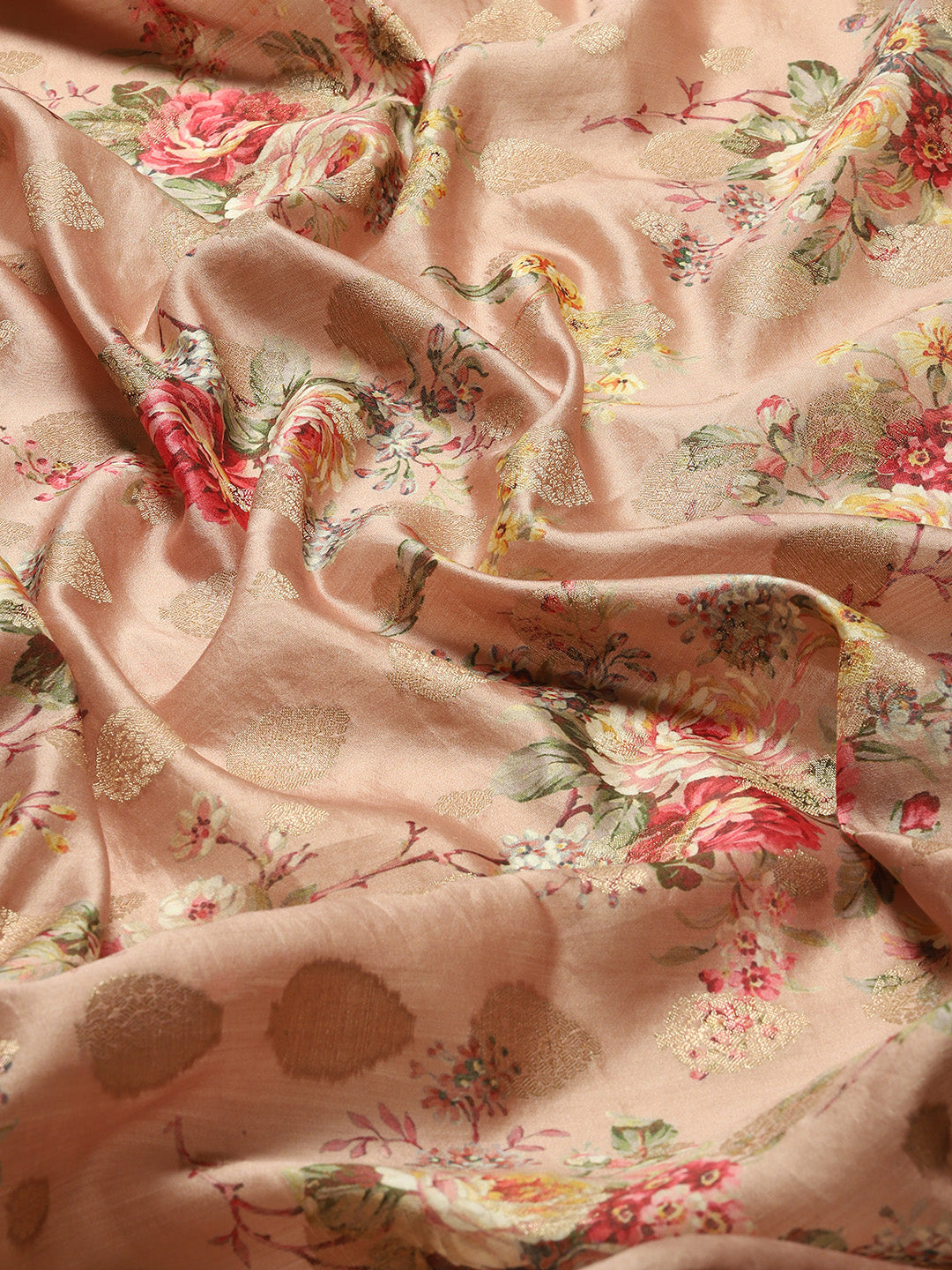 Digital Floral Printed Tussar Saree