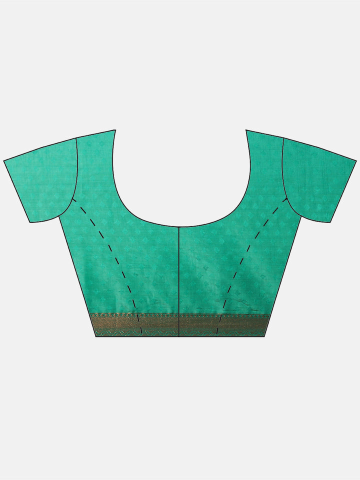Zari Border Booti Tussar Woven Saree