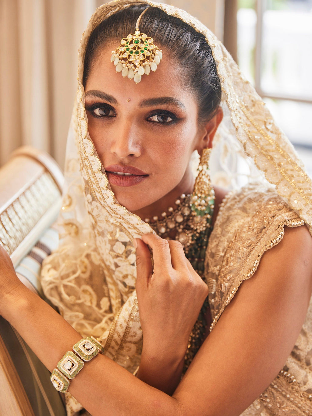 Floral Embroidered Georgette Choli With Lehenga & Net Dupatta