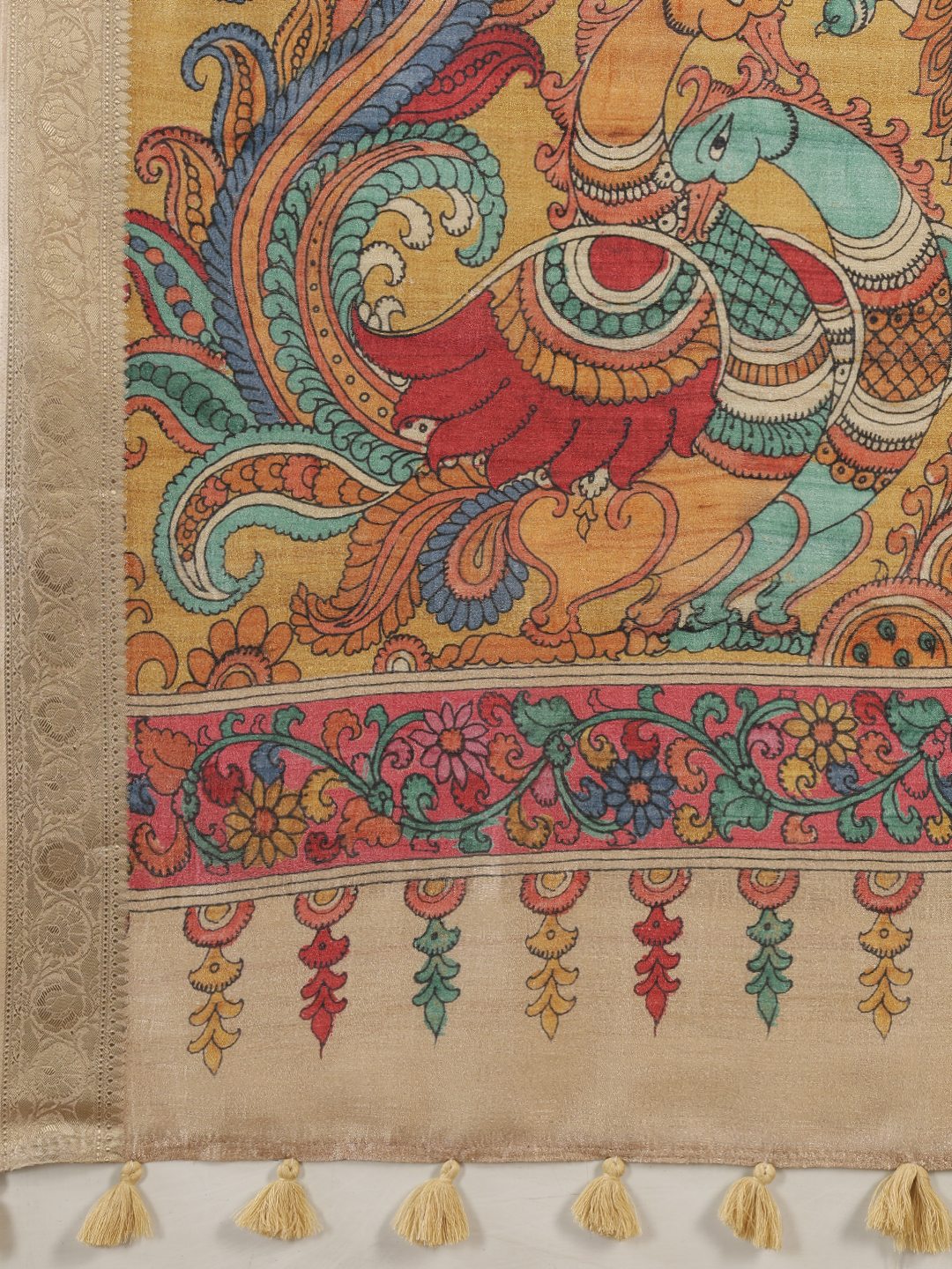 Printed Tussar Saree