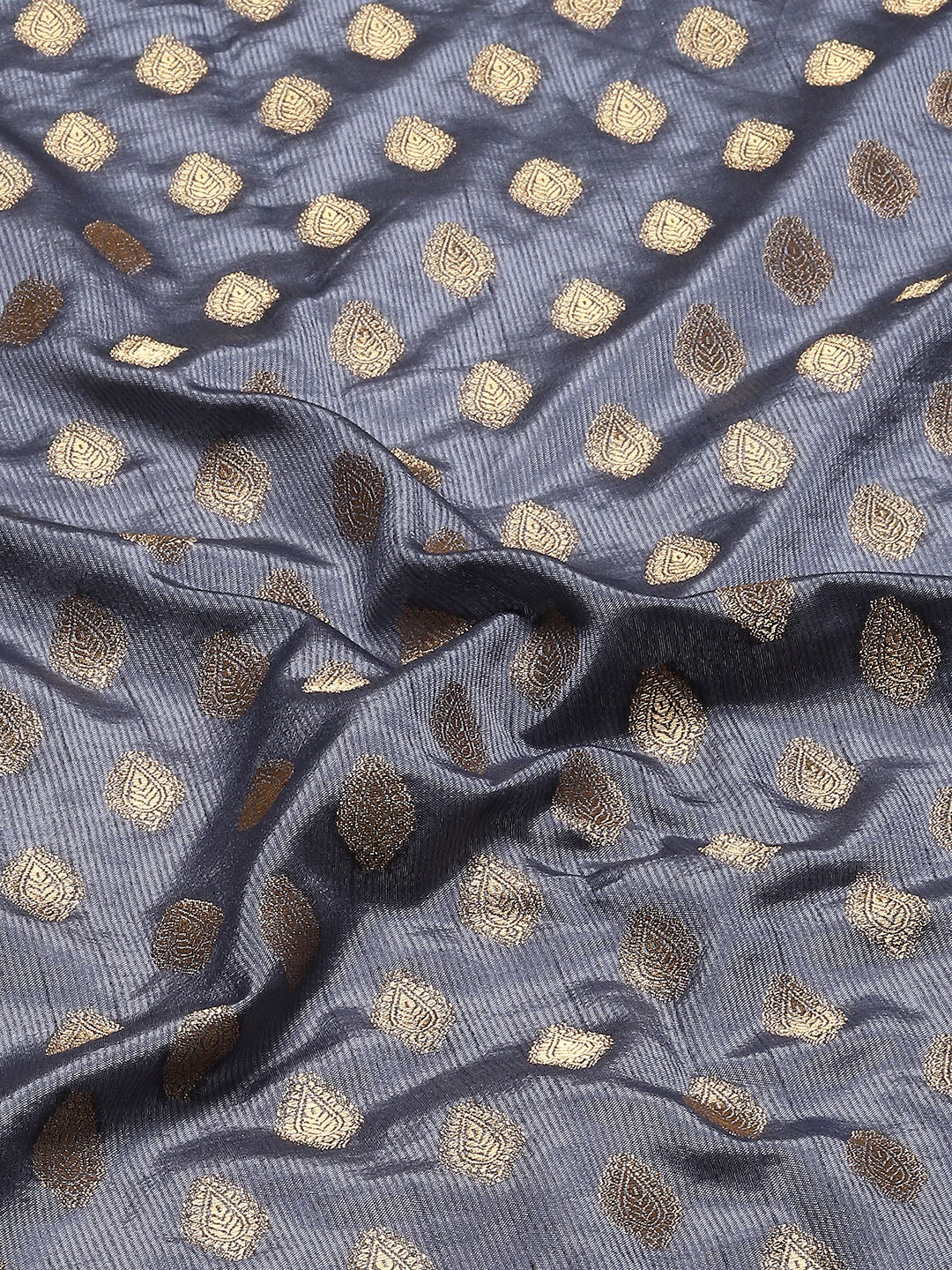 Zari Border Booti Handloom Woven Saree