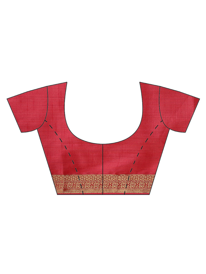 Zari Border Art Handloom Woven Saree