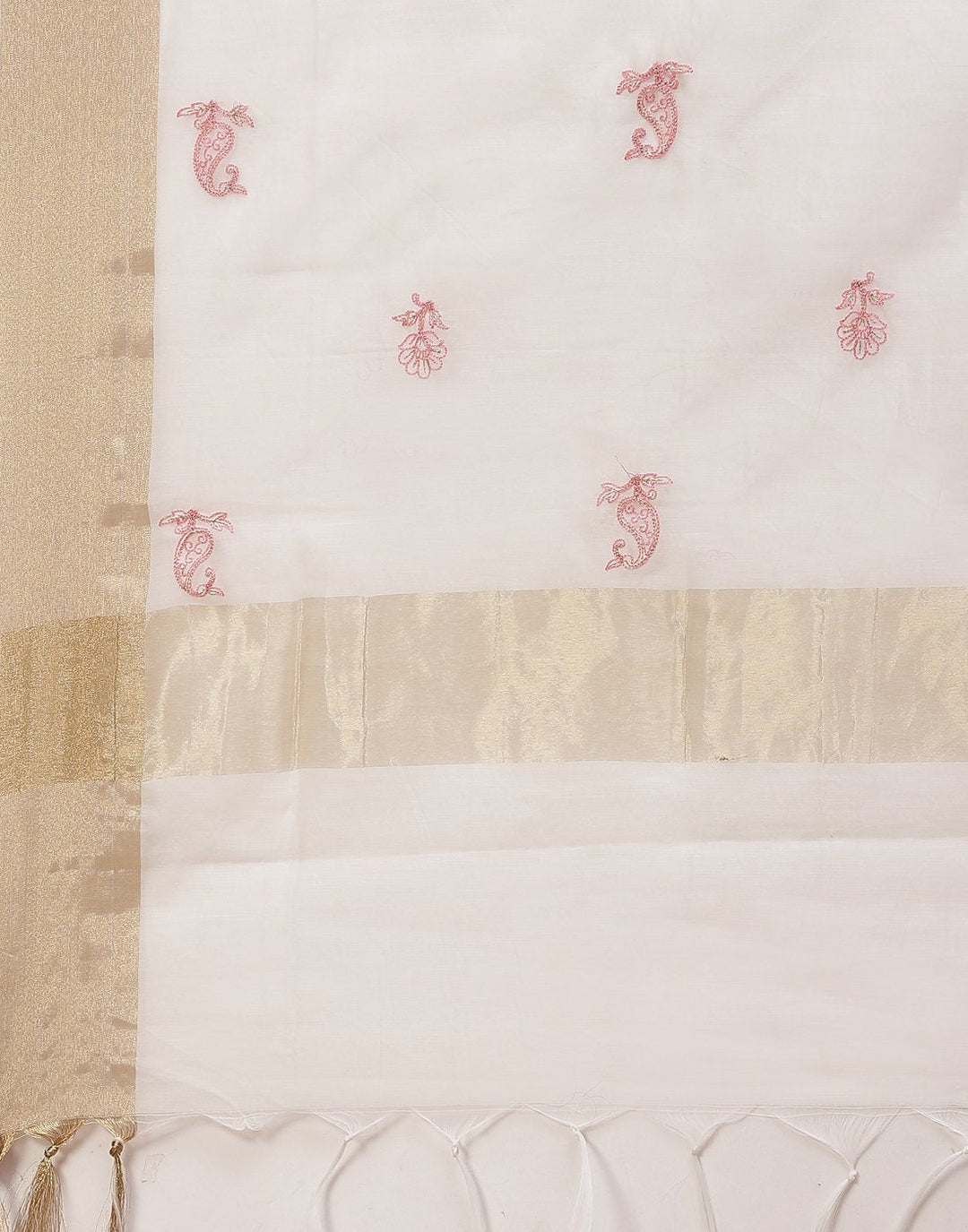 Chanderi Embroidered Suit Piece