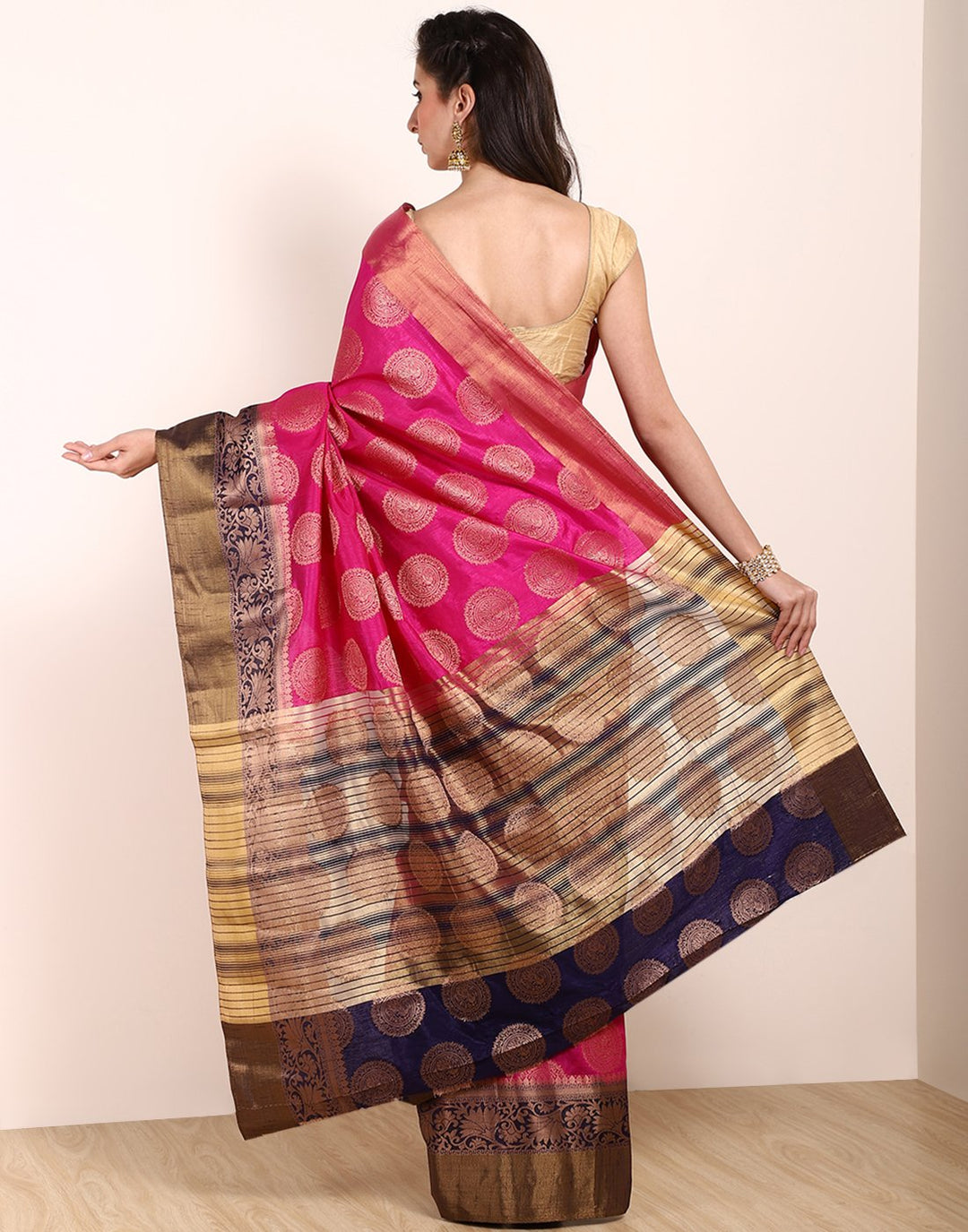 MBZ Meena Bazaar-Art Handloom Saree