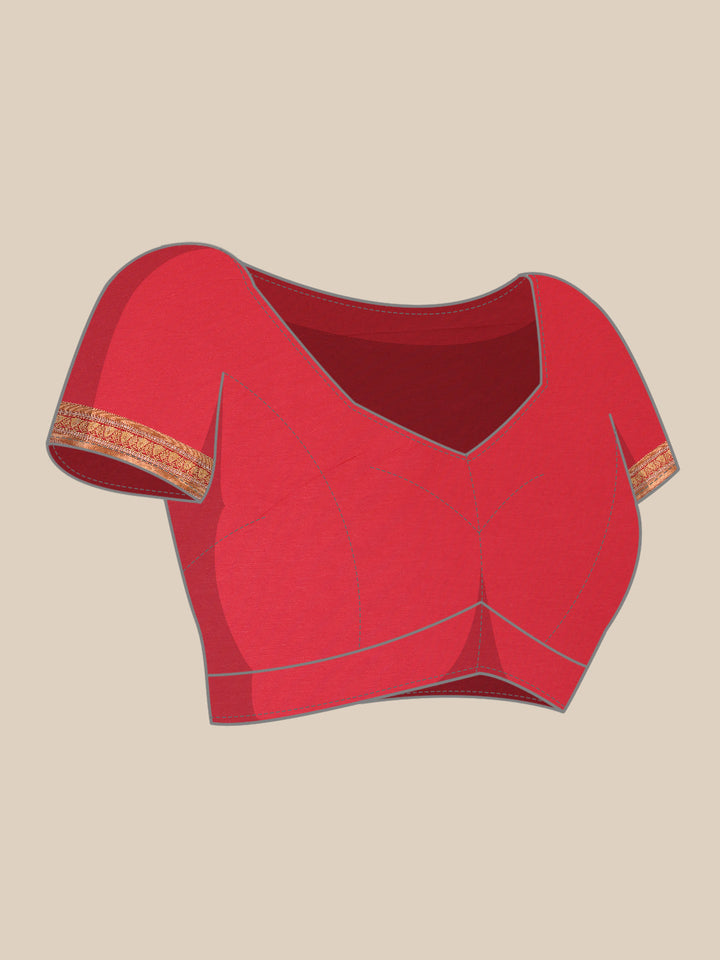 Art Handloom Saree with Brocade Zari Jaal