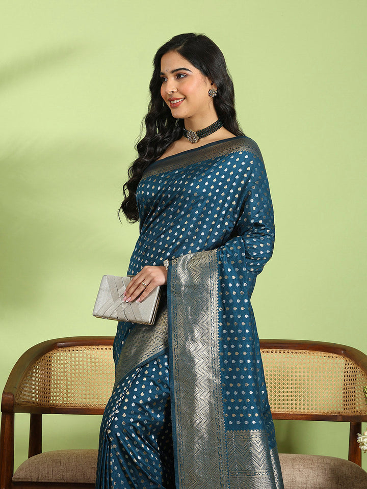 Plain Crepe Saree