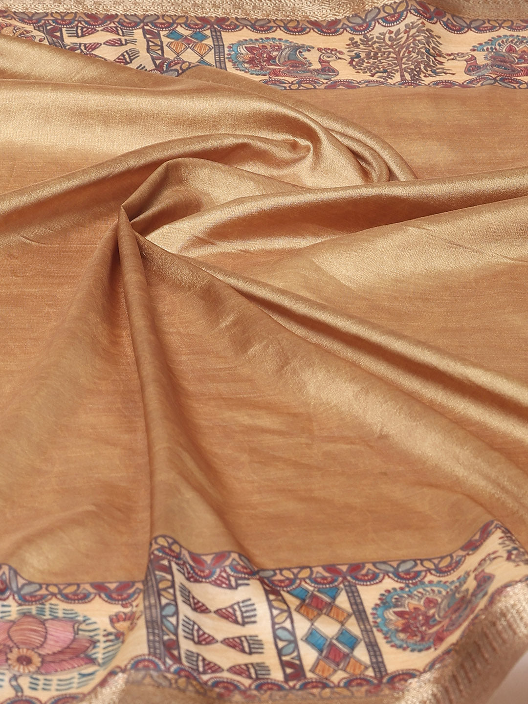 Digital Printed Satin Woven Saree