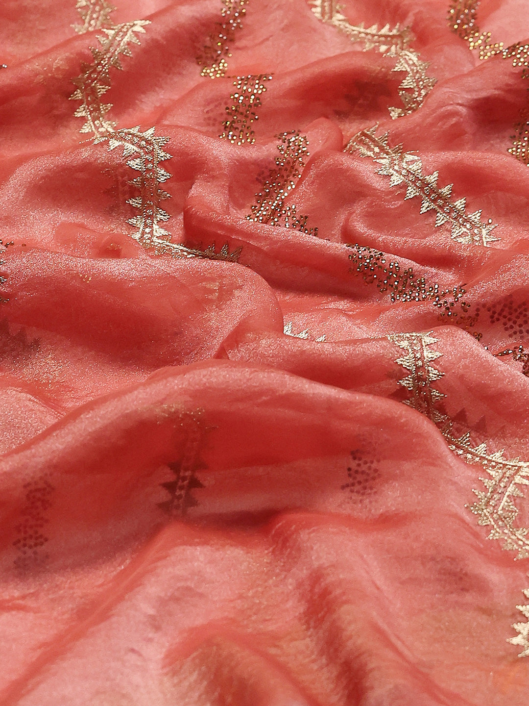 Embroidery Border Organza Saree