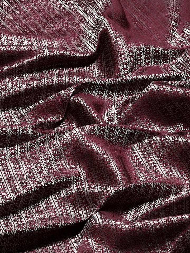Zari Jaal Brocade Handloom Woven Saree