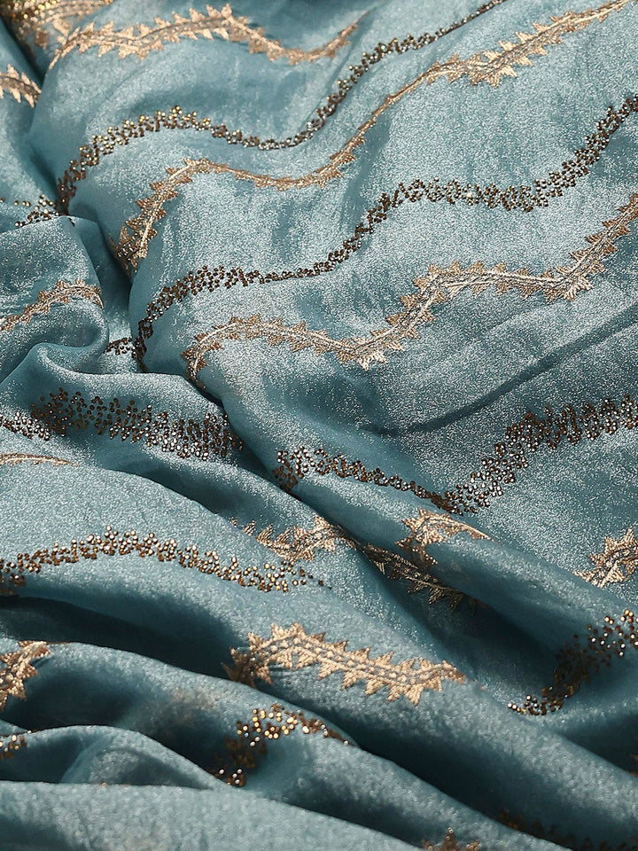 Embroidery Border Organza Saree
