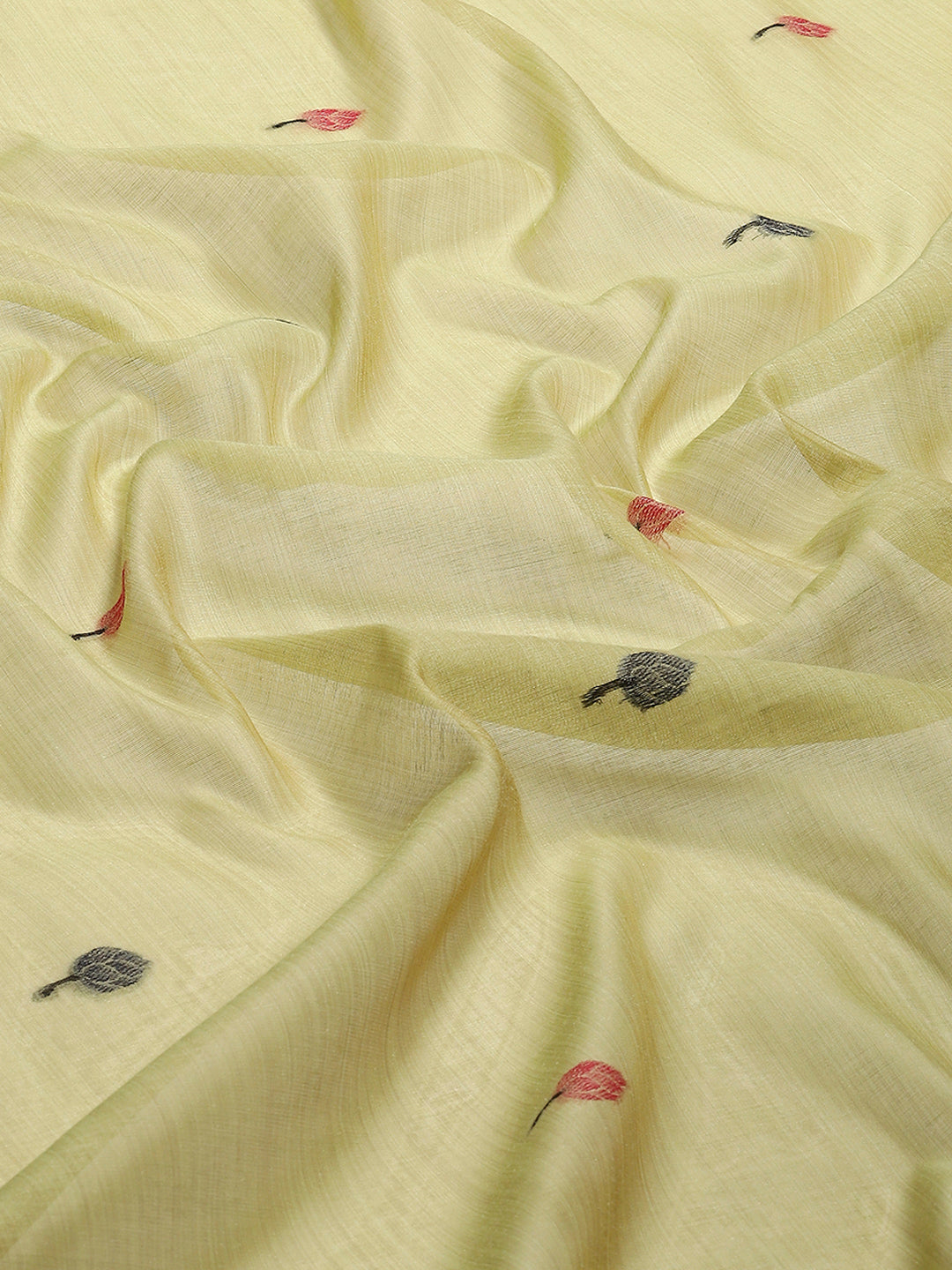 Woven Border Booti Art Silk Saree