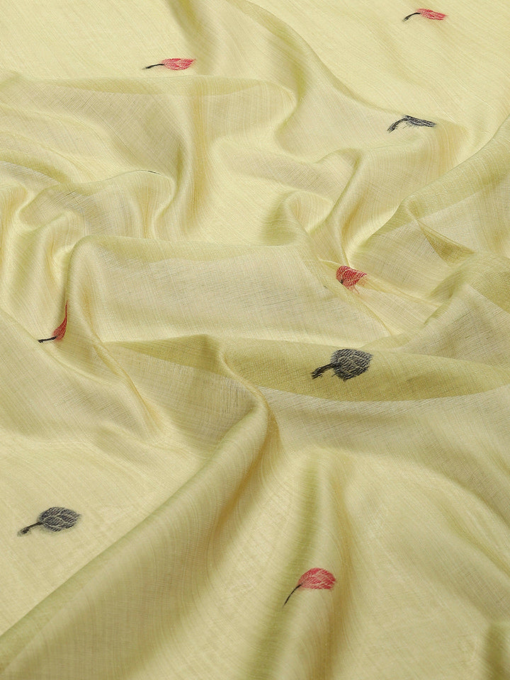 Woven Border Booti Art Silk Saree