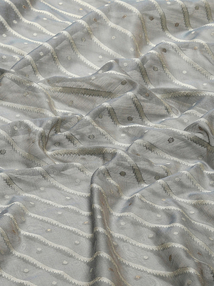 Woven Border Booti Art Silk Saree