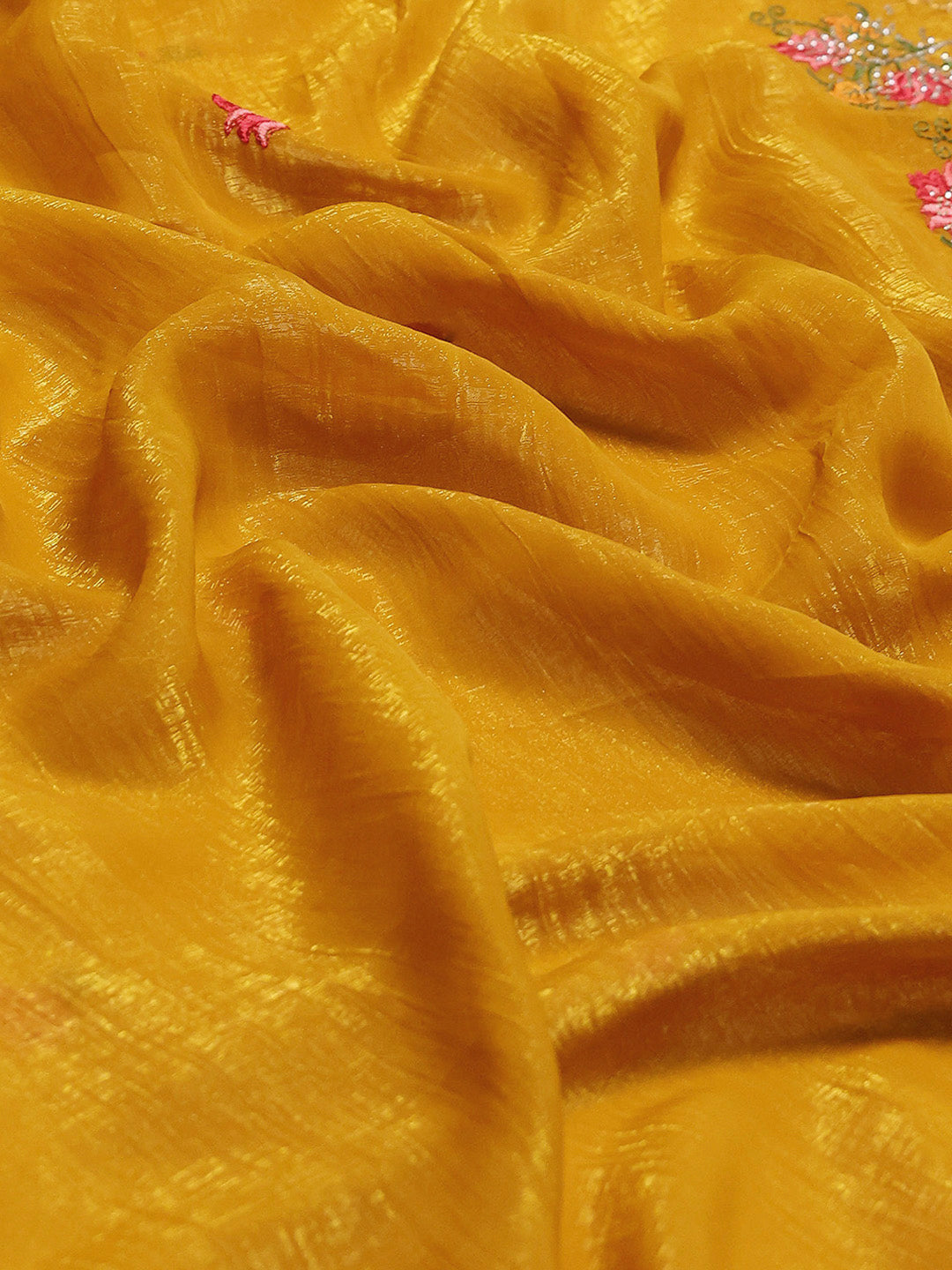 Embroidery Border Organza Saree