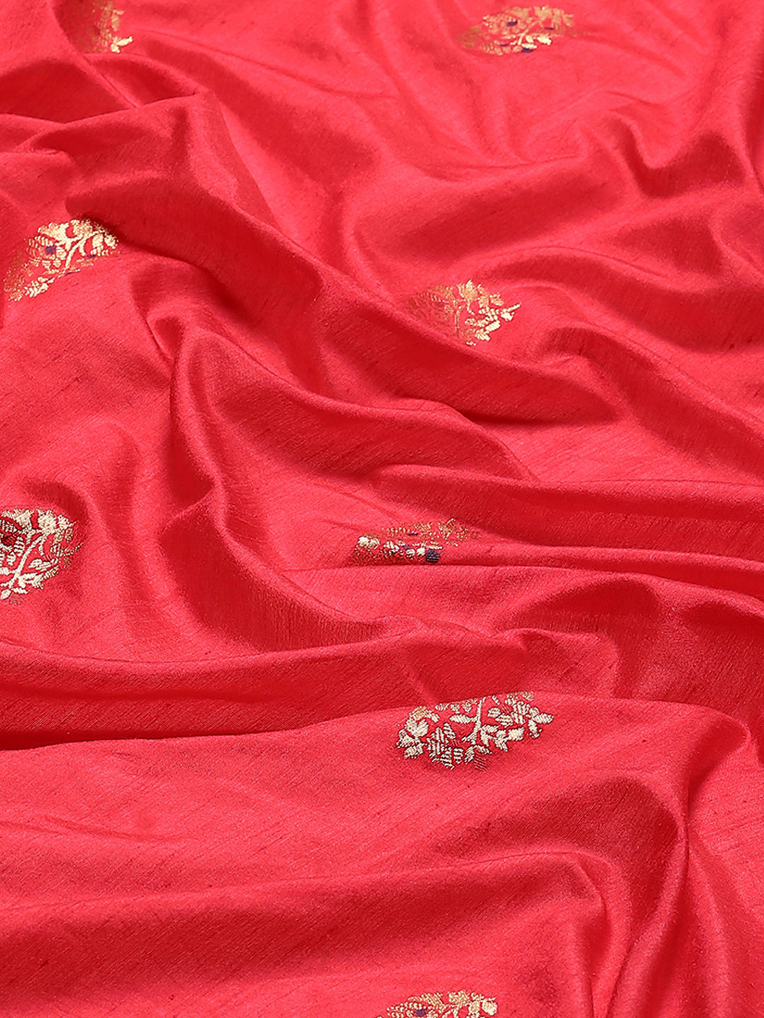 Zari Border Booti Art Silk Woven Saree