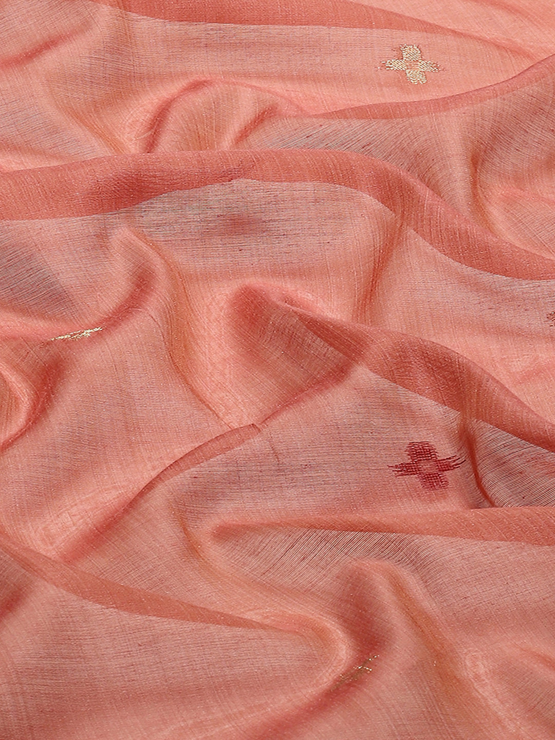 Woven Border Booti Art Silk Saree