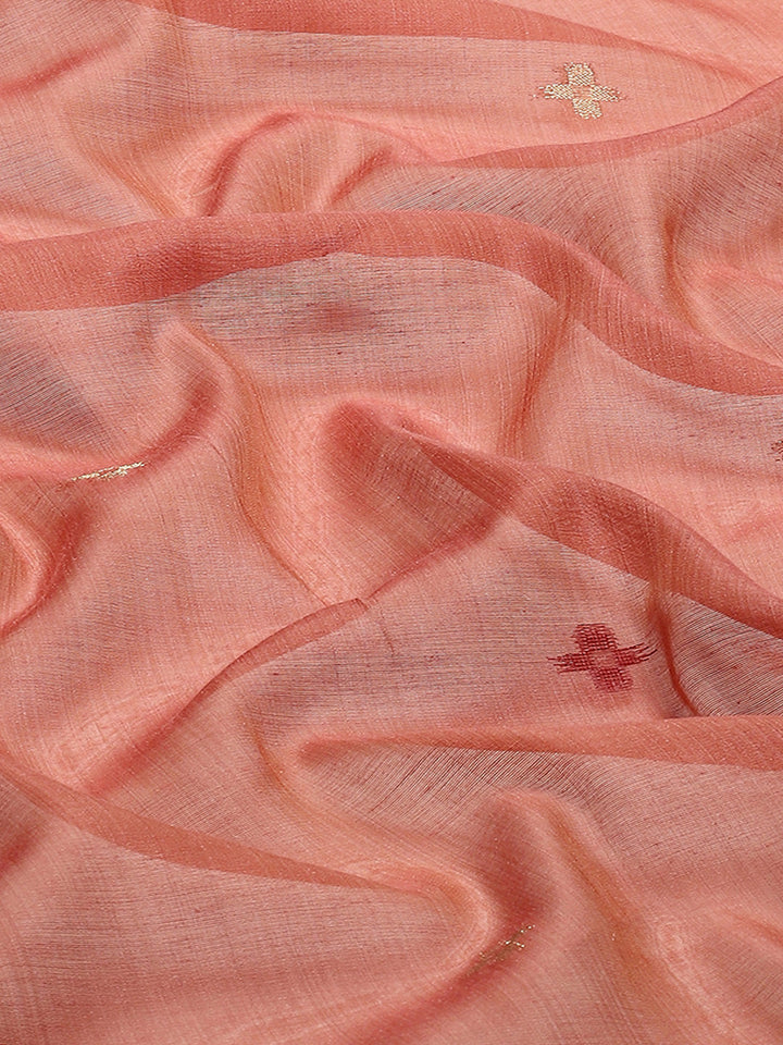 Woven Border Booti Art Silk Saree