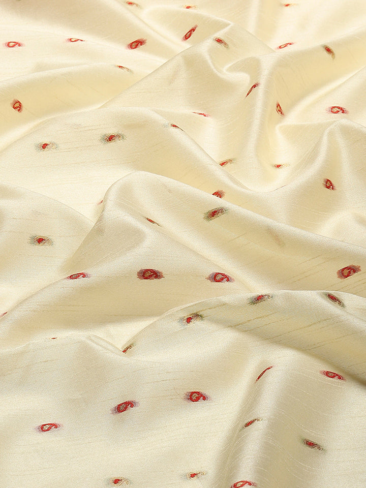 Woven Border Booti Art Silk Saree
