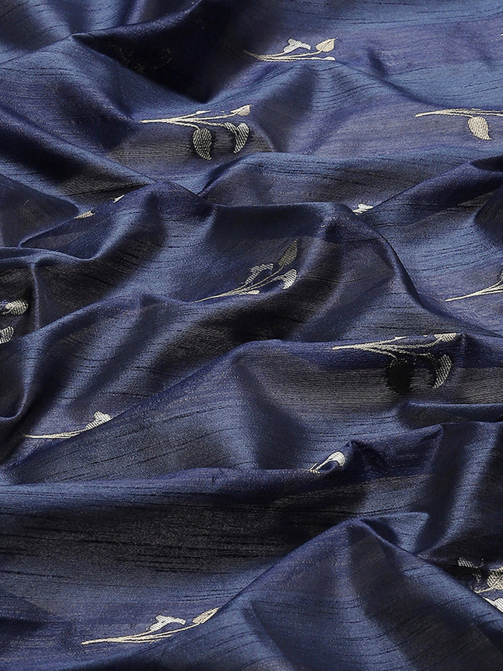 Woven Border Booti Art Silk Saree