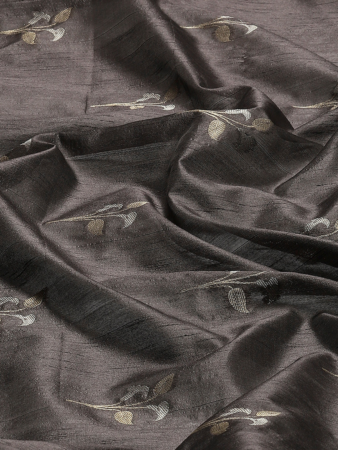 Woven Border Booti Art Silk Saree
