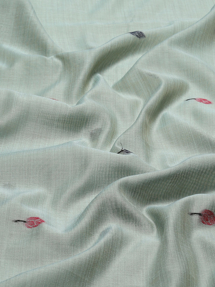 Woven Border Booti Art Silk Saree