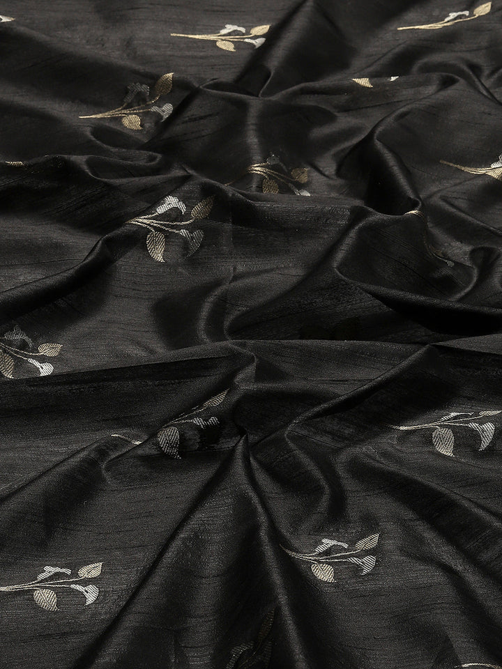 Woven Border Booti Art Silk Saree