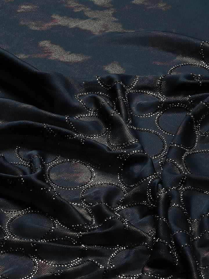 Embellished Stone Satin Saree