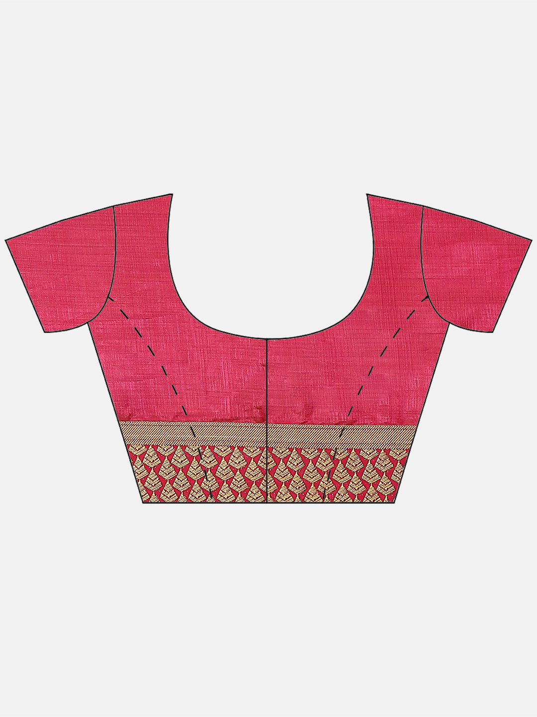 Plain Zari Border Art Handloom Woven Saree