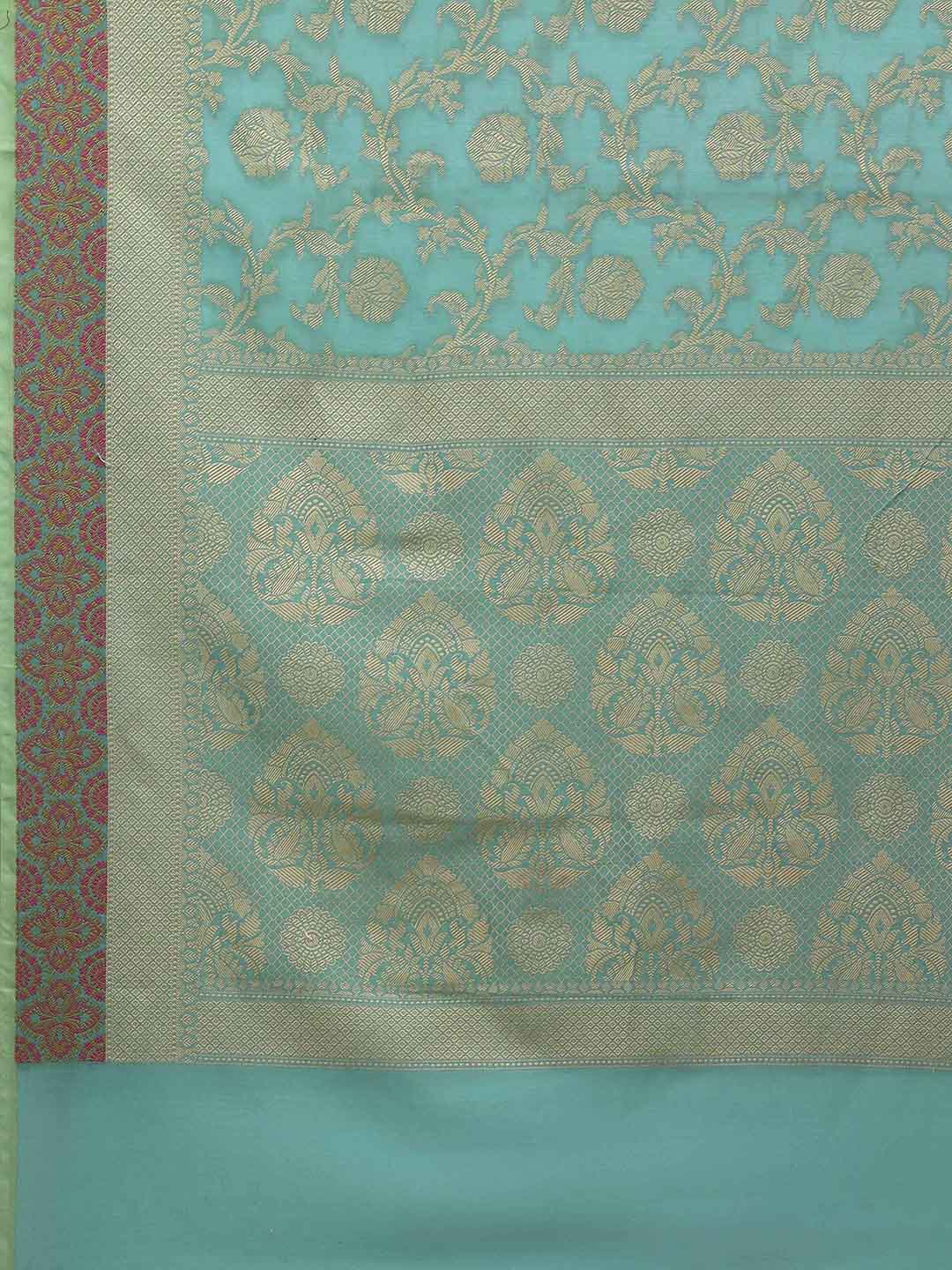 Resham Woven Design Cotton Blend Woven Saree