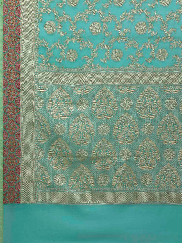 Resham Woven Design Cotton Blend Woven Saree